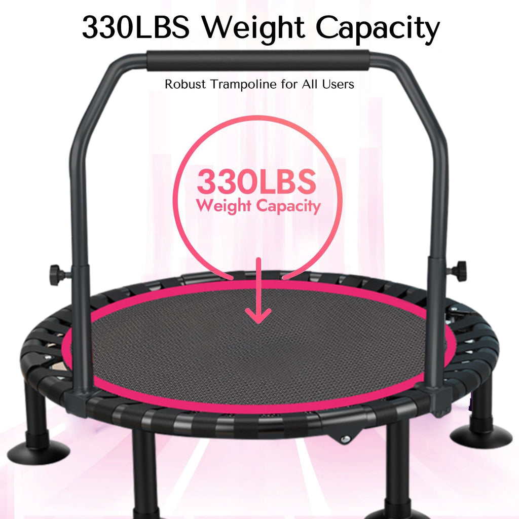 DeerRun? 40  Foldable Mini Trampoline Max Load 330lbs