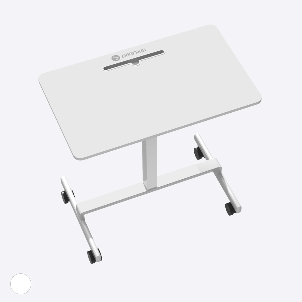 DeerRun? Adjustable Standing Desk - 31.5''L *18.9''W Large Rolling Laptop Desk for Treadmills