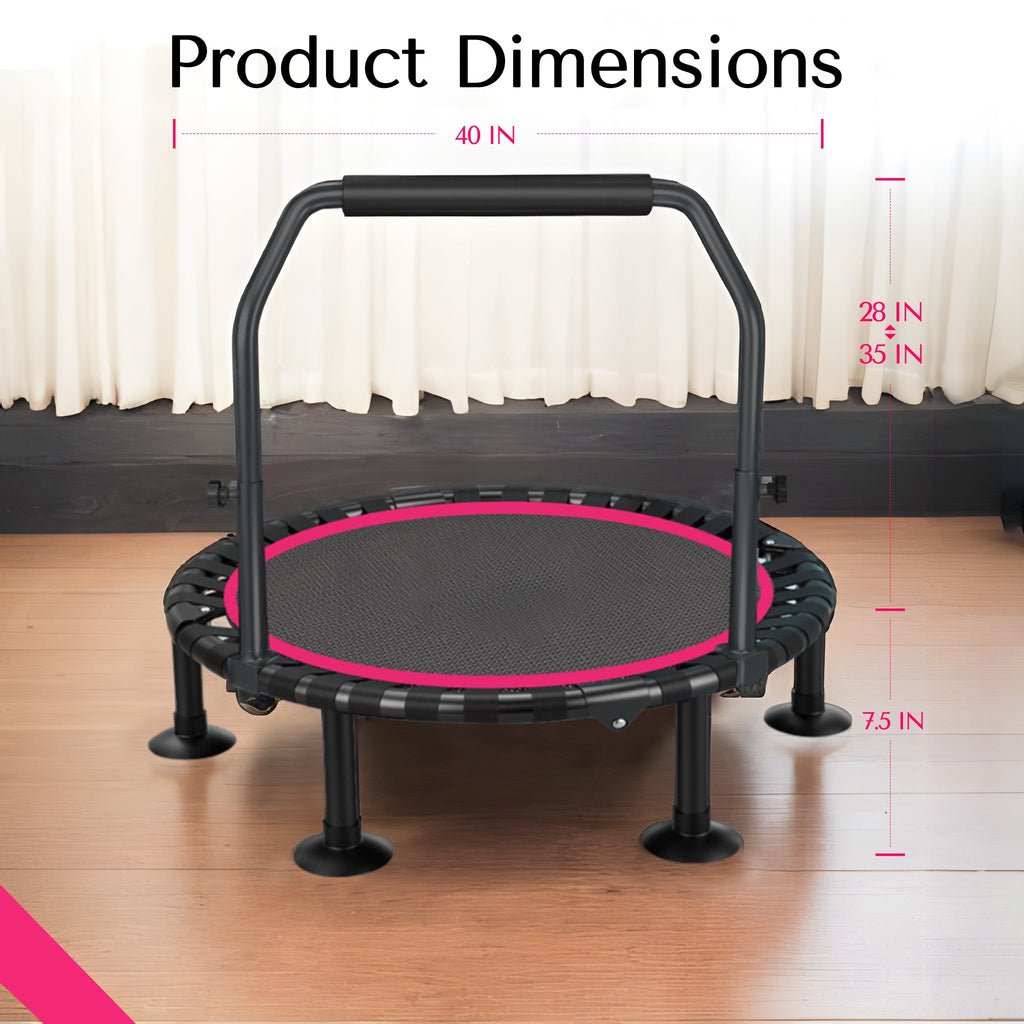 DeerRun? 40  Foldable Mini Trampoline Max Load 330lbs