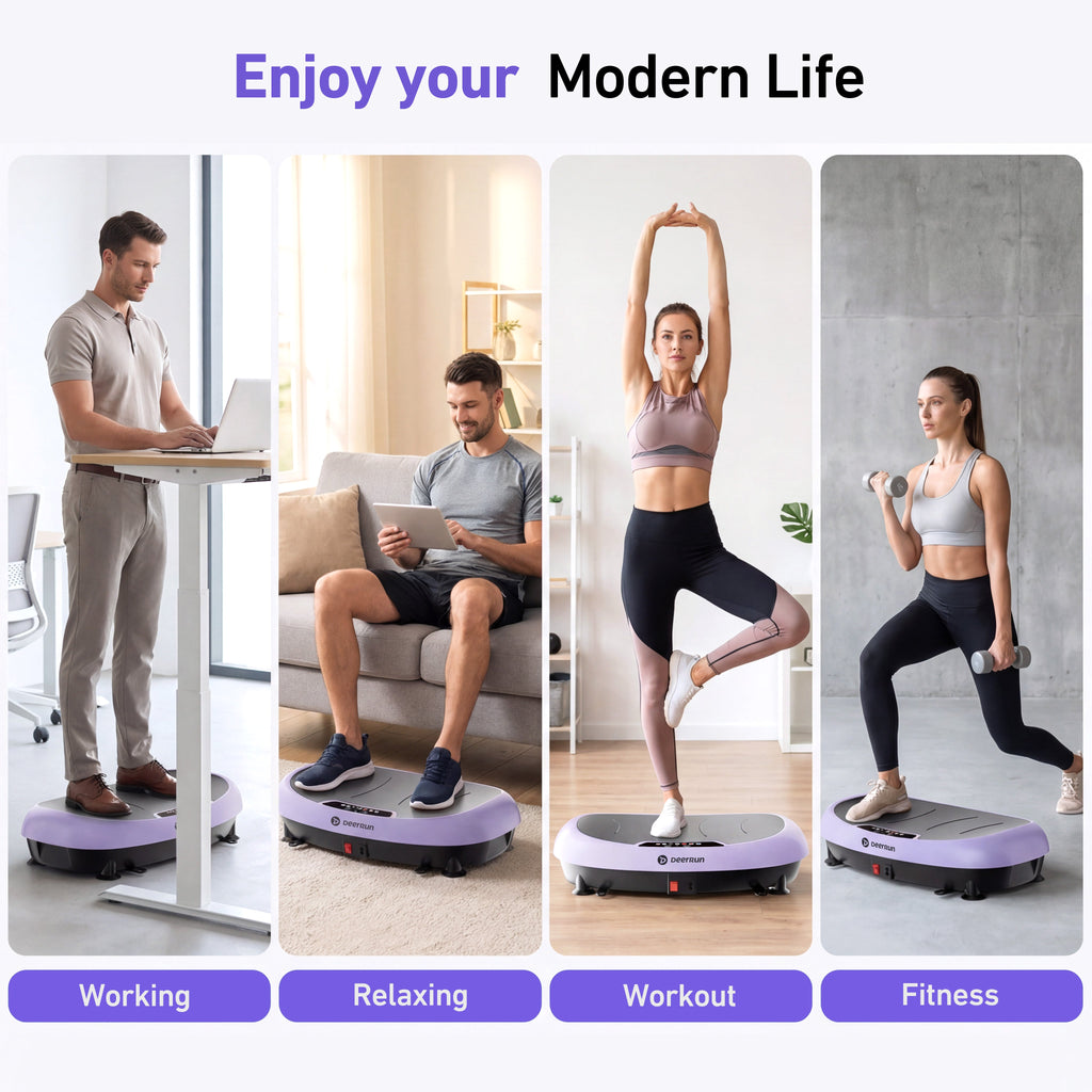DeerRun? High-Power Full?Body Vibration Plate Workout, 220lbs