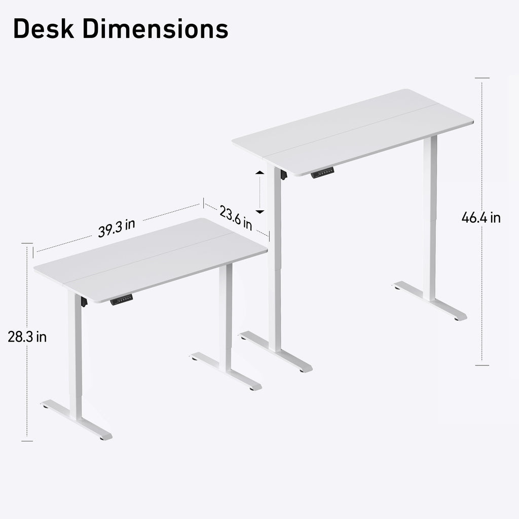 DeerRun?Electric Standing Desk, 39 x 23 Inches Height Adjustable