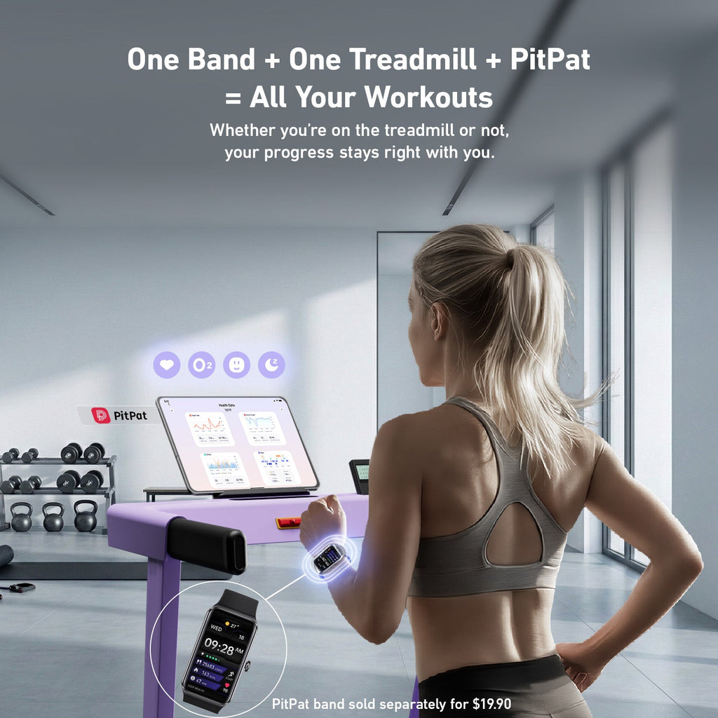 DeerRun All-New 2026 A1 Pro Move+  6% Incline Foldable Treadmill¡ª¡ªUpgraded Chip & NFC Support | 350 lbs, 10 mph Dreamy Violet
