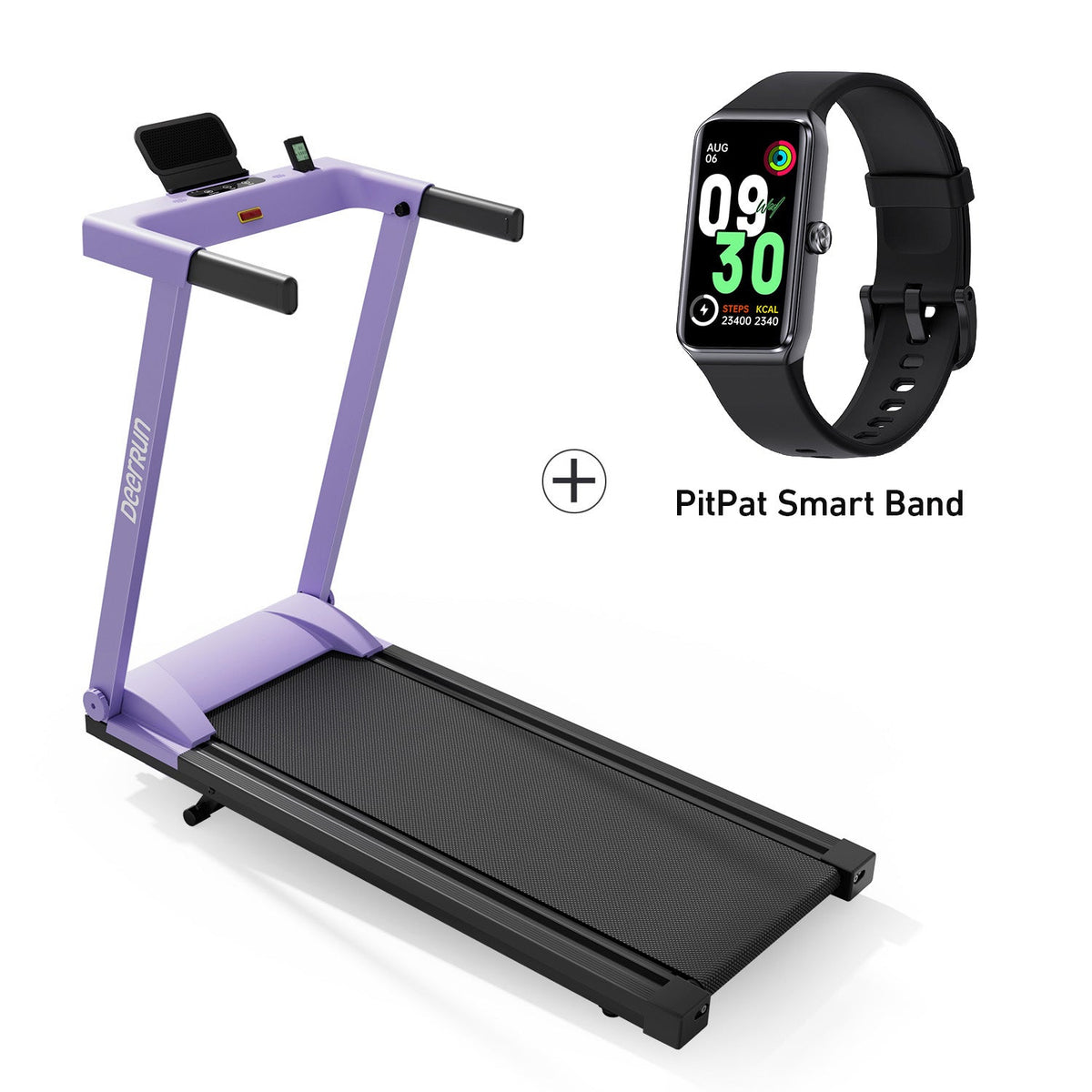 DeerRun All-New 2026 A1 Pro Move+  6% Incline Foldable Treadmill¡ª¡ªUpgraded Chip & NFC Support | 350 lbs, 10 mph Dreamy Violet