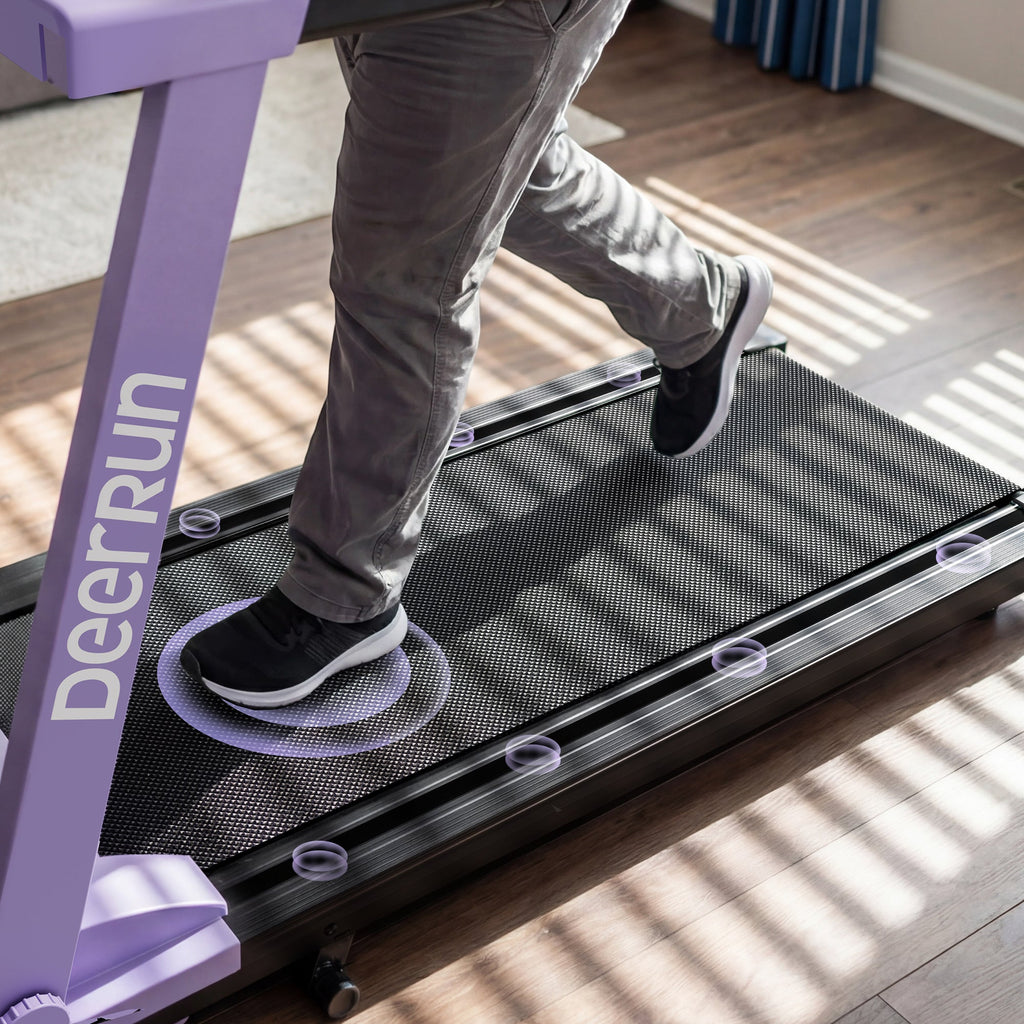 DeerRun All-New 2026 A1 Pro Move+  6% Incline Foldable Treadmill¡ª¡ªUpgraded Chip & NFC Support | 350 lbs, 10 mph Dreamy Violet