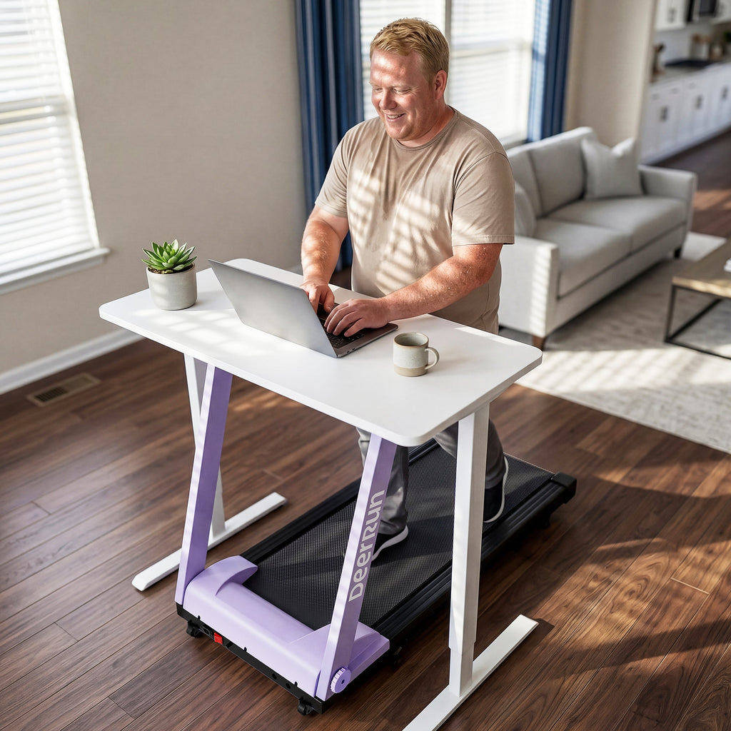 DeerRun All-New 2026 A1 Pro Move+  6% Incline Foldable Treadmill¡ª¡ªUpgraded Chip & NFC Support | 350 lbs, 10 mph Dreamy Violet