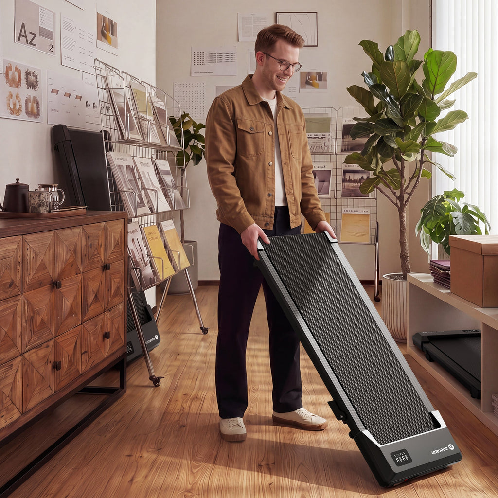 DeerRun 2026 Q2 Urban Plus Smart Walking Pad with 7% Incline for Space-Saving Active Walking
