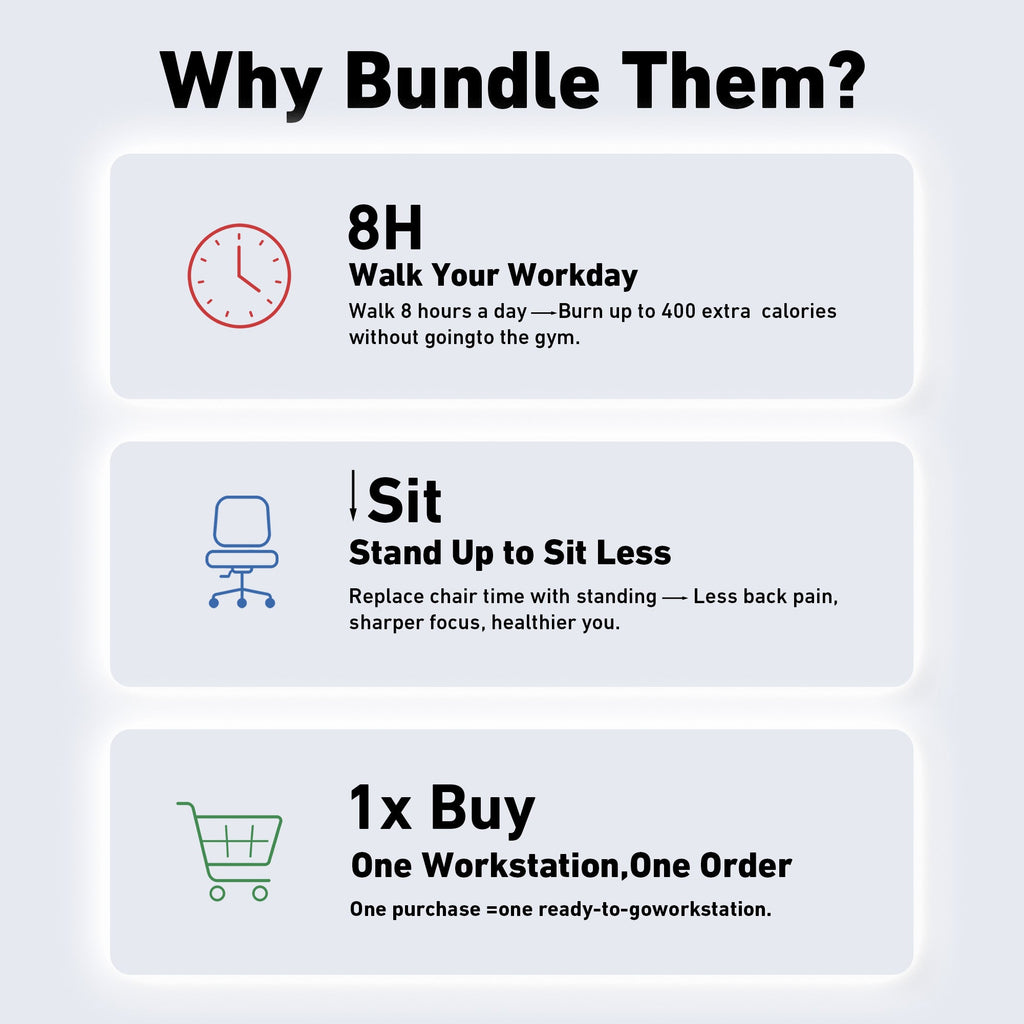 DeerRun Walking Workstation: Incline Walking Pad & Desk Bundle | Replace Your Chair