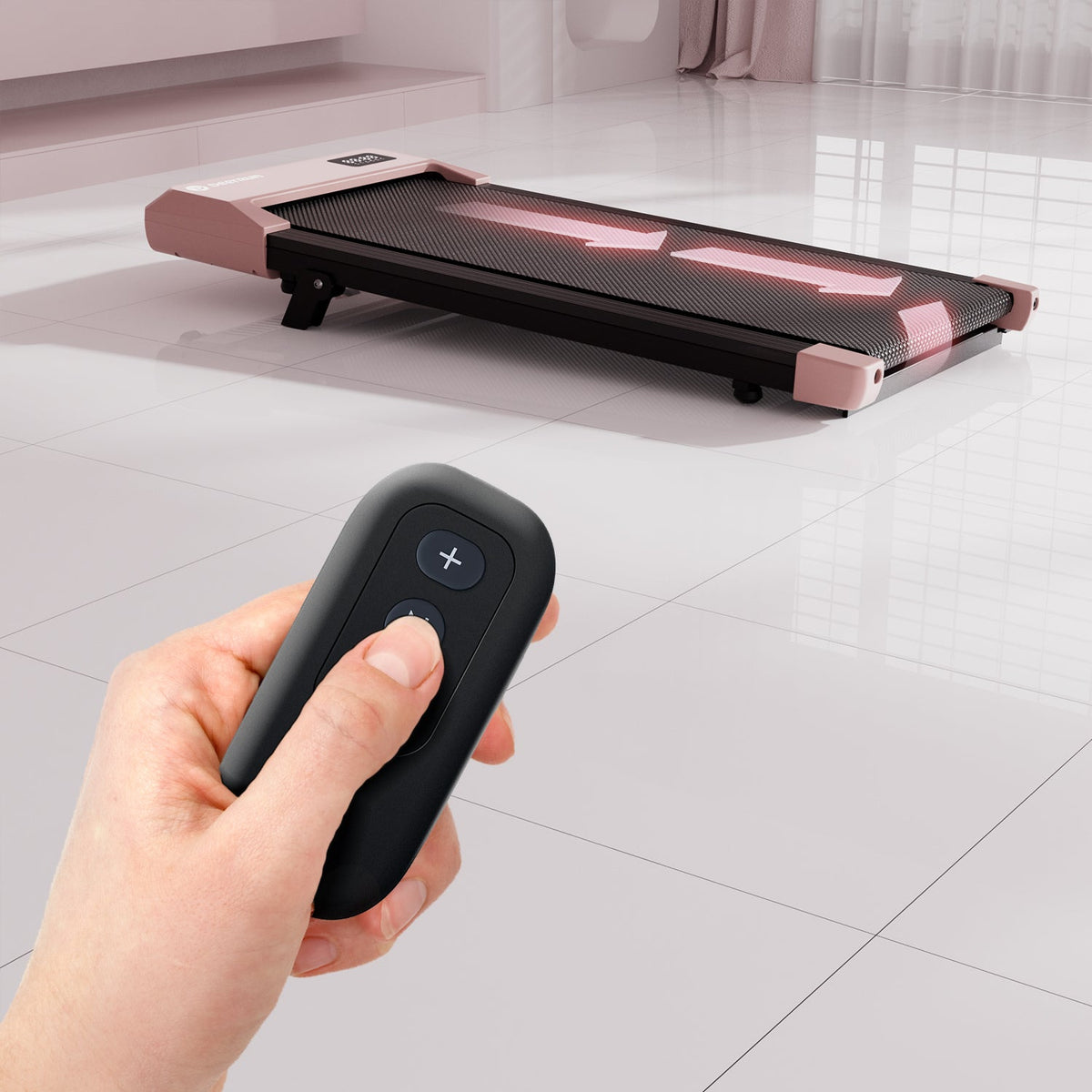DeerRun Q2 Urban Smart Walking Pad with 7% Incline Treadmill Remote Control