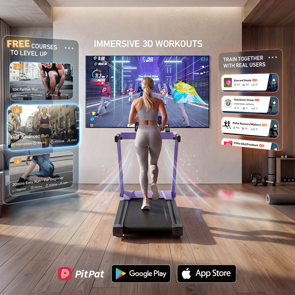 DeerRun All-New 2026 A1 Pro Move+  6% Incline Foldable Treadmill¡ª¡ªUpgraded Chip & NFC Support | 350 lbs, 10 mph Dreamy Violet